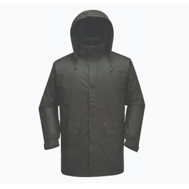 Men Waterproof Parka Outdoor Jackets Pu Jacket Rain Wea