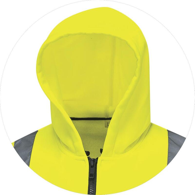 High Visibility Reflective Safety Softshell Jacket, Windproof Workwear