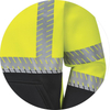 High Visibility Reflective Safety Softshell Jacket, Windproof Warm Workwear