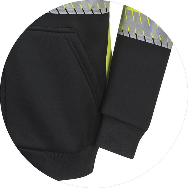 High Visibility Reflective Safety Softshell Jacket, Windproof Warm Workwear
