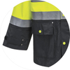High-Visibility Waterproof Safety With Reflective Tape Workwear, Rain Jacket
