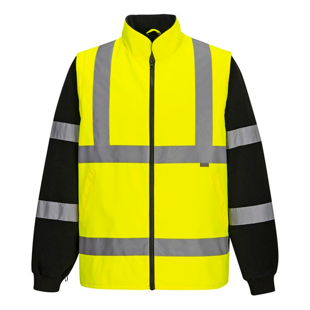 Winter Warm High Visibility 5-in-1 Waterproof Safety Parka ,Workwear